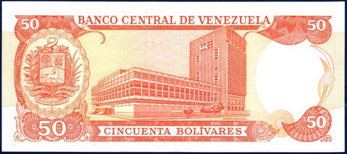 Billete 50 Bolívares K8 Diciembre 8 1992 Andrés Bello (Usado)