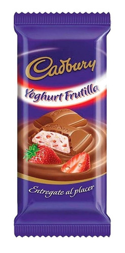 Tableta Cadbury Yogurt Frutilla 160gr -barata La Golosineria