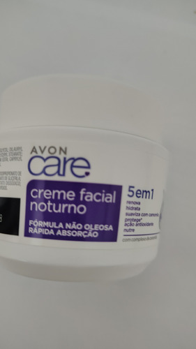 Avon Care Creme Facial Hidratante Noite Com Ceramida+ Brinde Todo Tipo De Pele Noite