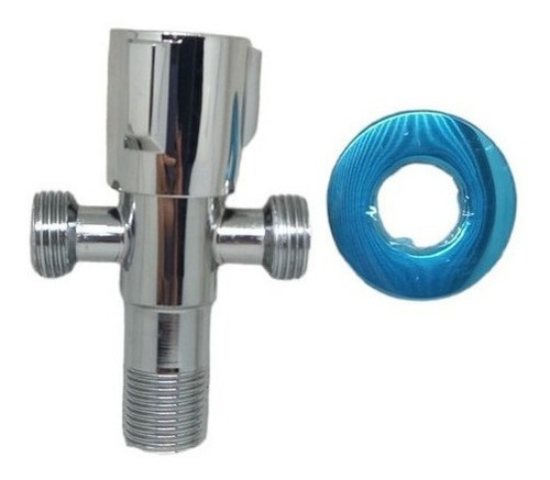 Llave Angular Doble De Acero Inoxidable Para Baño