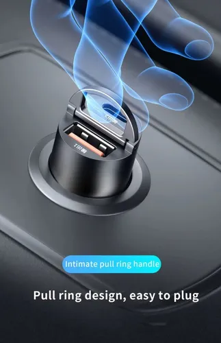 Mini Cargador Automóvil 12-24v Carga Rápida 1 Puerto Usb 1 C