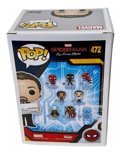 Figura Funko Pop Marvel Spiderman- Happy Hogan- #472