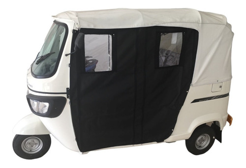 Puertas Lona Color Negro Motocarro Mototaxi Tvs King 4 Vent