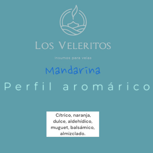 Fragancia Esencia Aromática Para Velas | 125 Ml Mandarina