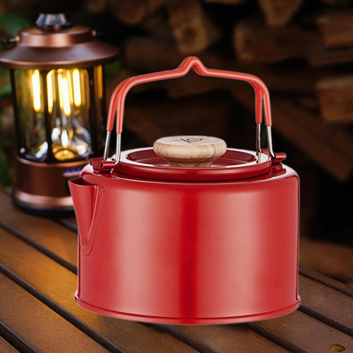 Camp Kettle Tea Kettle Coffee Pot Tetera Tetera Para Rojo