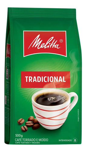 Café Torrado E Moído Tradicional Melitta Pacote 500g