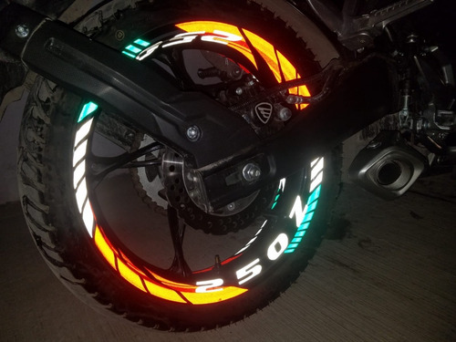 Calcomanias Stikers Italika 250z Reflejante Rin 17