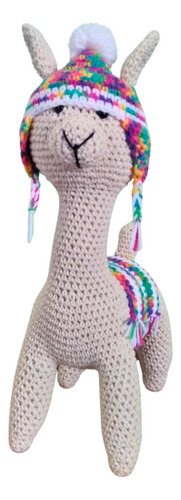 Llama Amigurumi Tejido Al Crochet Juguete Sensorial De Apego