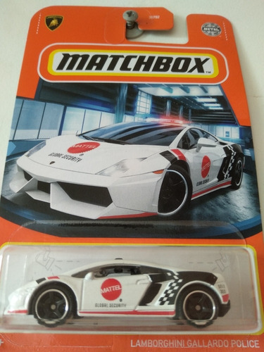 Carro Colección Matchbox Lamborghini Gallardo Police Mattel