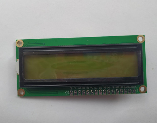 Be Pantalla Lcd  1602 Backlight Amarillo/verde  