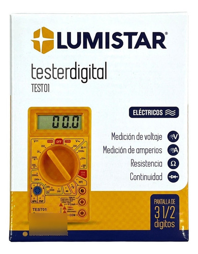 Tester Digital Sencillo 10 Amp Lumistar