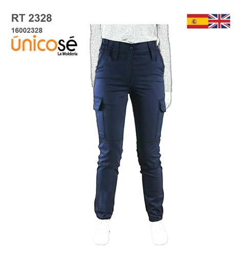 ( Moldes De Ropa)  Pantalon Tipo Policia Mujer Rt 2328