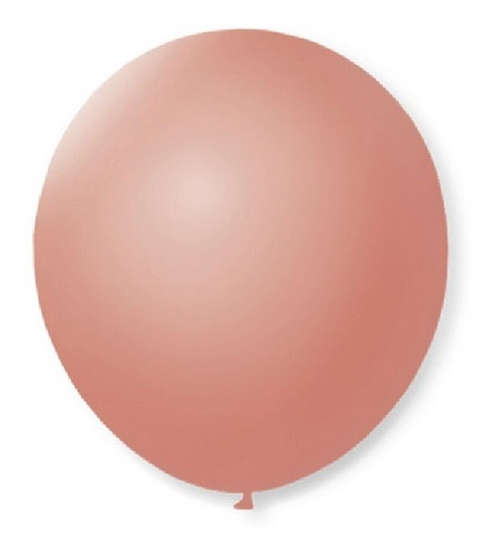 Balão De Festa Latex 9'' 23cm - Rosê - 50 Unidades - São Roq