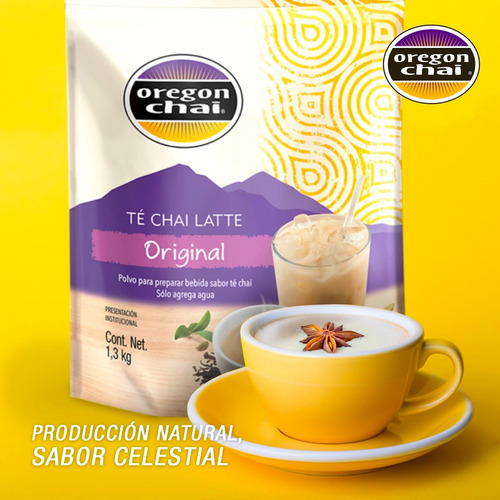 Té Chai Sabor Original Marca Oregon Chai, Bolsa 1.3 Kg