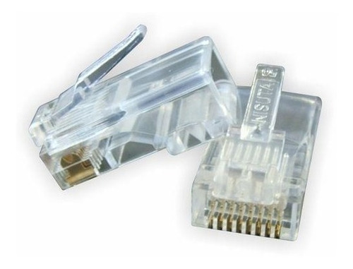 Par De Conector Rj45 Cat 5e/ Fichas De Red Nscorj45 