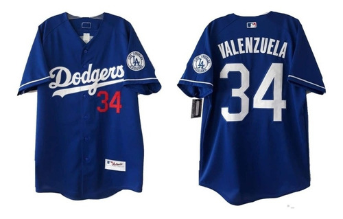 Camisola Jersey Dodgers Fernando Valenzuela Bordada Nacional