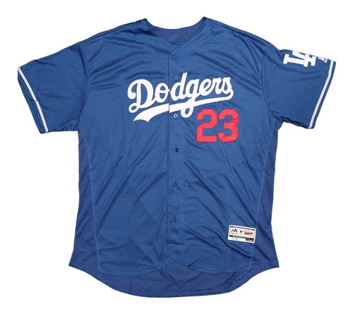 Imagen 1 de 2 de Camiseta Casaca Baseball Mlb Dodgers 23 Gonzalez