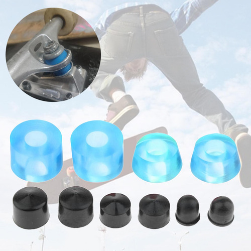 Kit De Bucha De Skate Para Caminhão Pu De Alto Azul Limpo