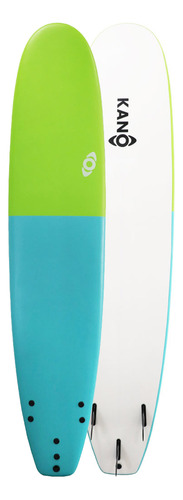 Softboard Kano / Tabla De Surf / 9 Pies + Leash Y Quillas Color Verde