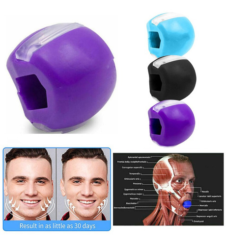 Imagen 1 de 10 de 3 Piezas Ejercicios De Mandíbula De Fitness Facial