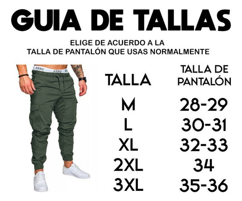 Pantalón Bolsas Cargo Jogger Moda Casual Gabardina 2905