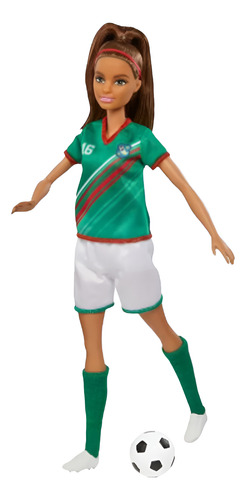 Barbie Jogadora De Futebol C Bola Mattel + Carro Conversível