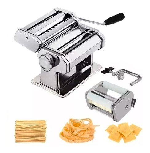 Máquina Para Pasta Ravioles Y Tallarines Manual Acero Inox 