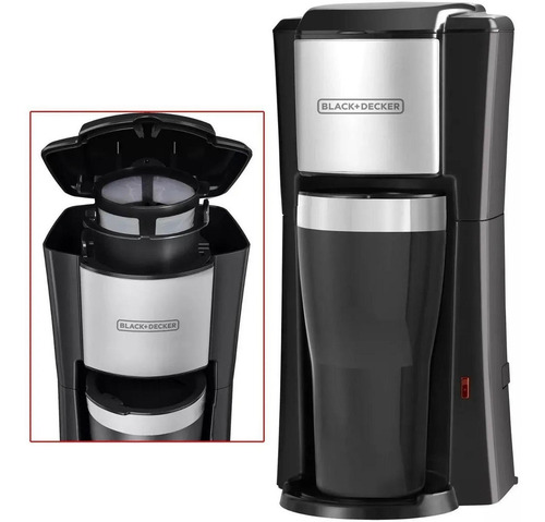 Cafetera Individual Con Termo Portátil Black & Decker