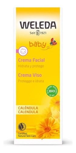 Crema Facial De Caléndula Para Bebé Weleda 50ml