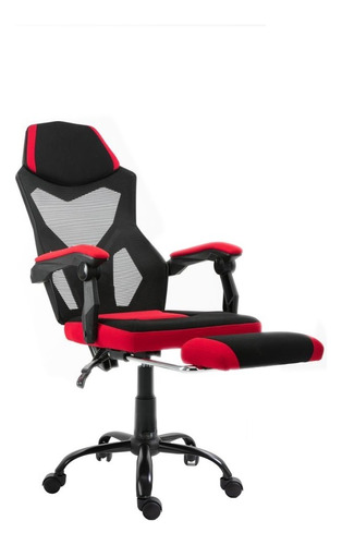 Silla Gamer Pro Reclinable Mesh Con Apoyapies Hesx0060 