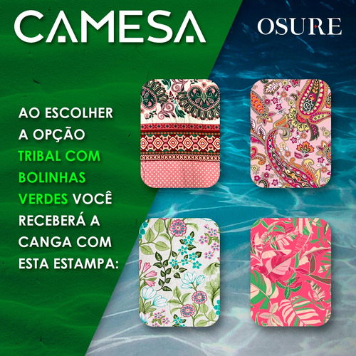 Canga Toalha Saída De Praia Dupla Face Atoalhada Cor Tribal C Bolinha Verde Tamanho 100 Cm X 140 Cm