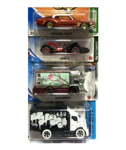  Hot Wheels Lote 4 Pzs. Raijin Express, Buick T Hunt, Dedra 