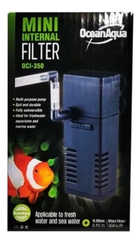 Filtro Interno Para Pecera 10 A 30 Litros Ocean Aqua Oci 350