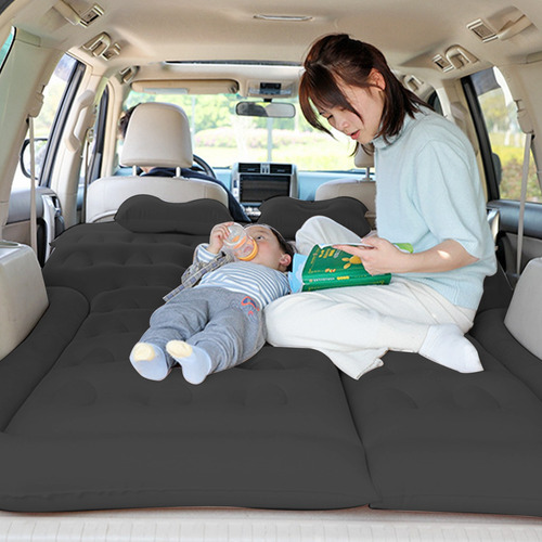 Inflable Colchón Portátil Acampar Dormir Doble Con 2almohada