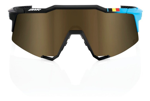 Speedcraft - Bwr Black - Soft Gold Mirror Lens Color De La Lente Dorado Color Del Armazón Negro/azul