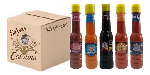 Salsas Catalina 5 Sabores Diferentes Caja 40pz 300ml
