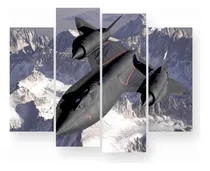 Comprar Quadros Decorativos Avião Blackbird Jato Sala Quarto 