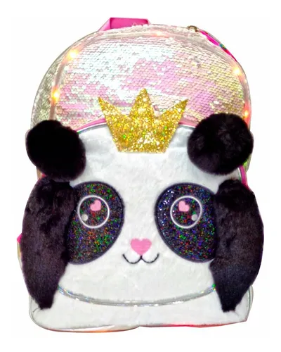 Mochila de panda con lentejuelas sale