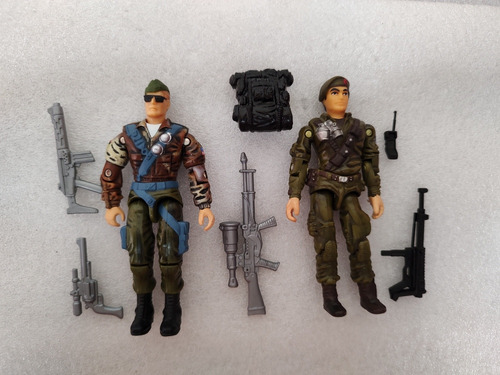 Gi Joe 2000 General Tomahawk Y Dial Tone Figuras Completas