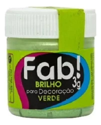 # Colorante Comestible Fab En Polvo - Brillo Verde  (1172)