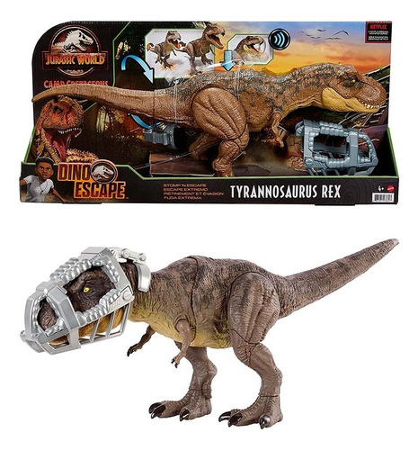 Figura De Acción  Tiranosaurio Rex Stomp 'n Escape De Mattel