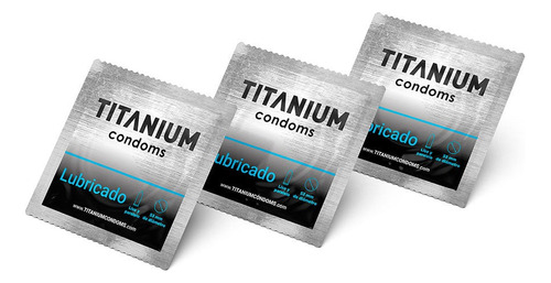 Condones Titanium Lubricados X3 - Unidad a $2600