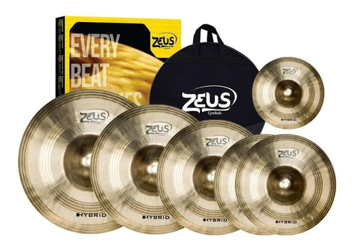 Kit Pratos Bateria Zeus Hybrid Set E Liga B-20