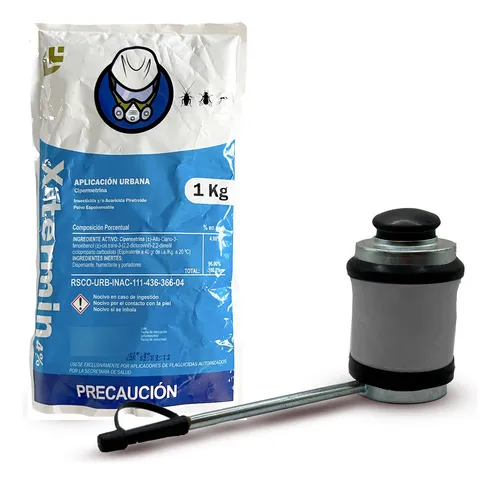 comprar Polvo Mata Chinche, Cucaracha  X-termin 1 Kg + Espolvoreador