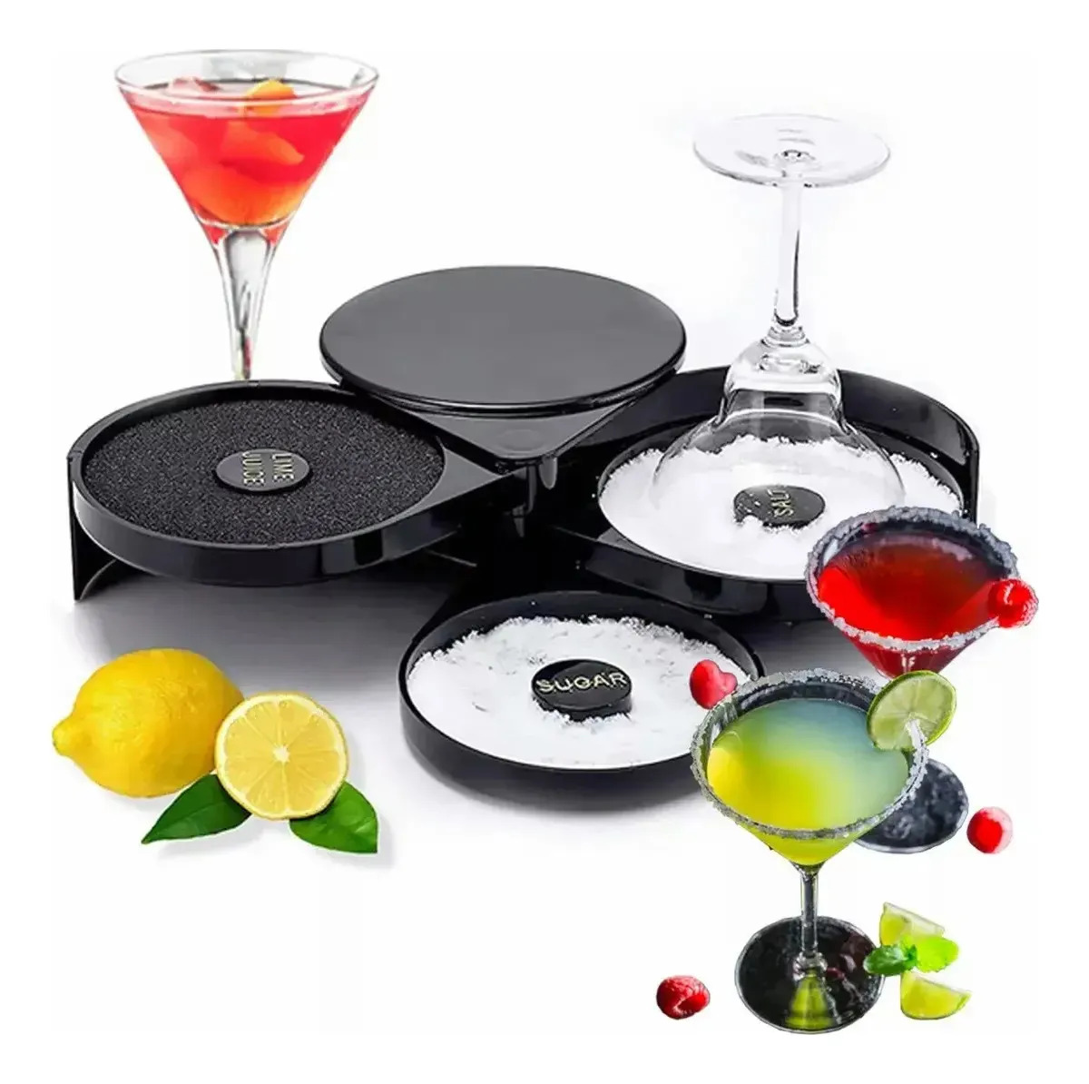 Escarchador De Vasos Y Copas 3 Discos Bandejas Glassrimmer