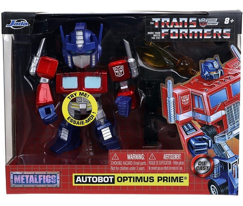 Transformers Autobot Optimus Prime Con Luz 10cm Metalfigs