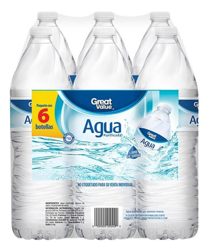 Great Value Agua Purificada