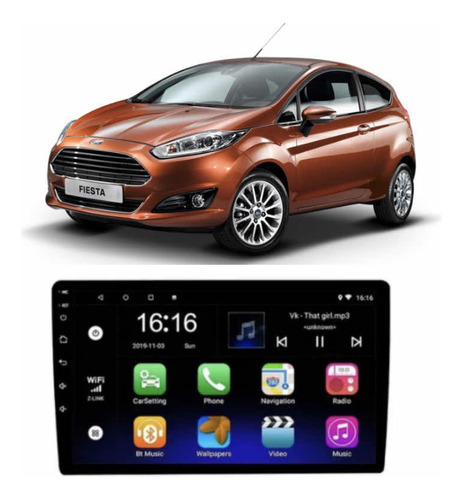 Multimedia Ford Fiesta 9 Android 12 Wifi Gps Youtube Cámara