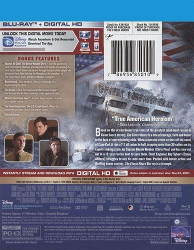 Blu-ray The Finest Hours / Horas Contadas