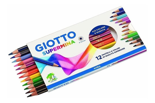 Imagen 1 de 3 de Lapices De Colores Giotto Supermina X12